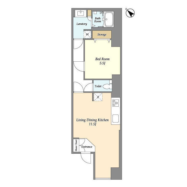 ＨＦ目黒行人坂レジデンス 109号室の間取り図
